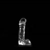 Dinoo - Dildo Met Balzak Raptor - 20,5 x 6,5 cm - Transparant