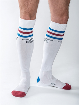 Mister B URBAN Football Socks with Pocket White