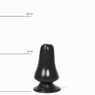 All Black Buttplug 12 x 7 cm - zwart - EROTIK-SJOP.COM