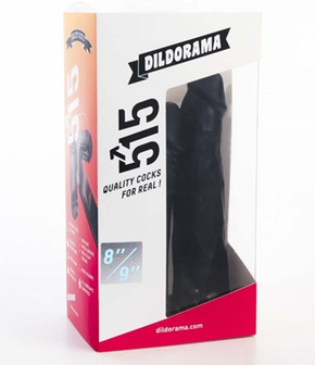 515 Line Dubbele dildo met zuigvoet zwart - EROTIK-SJOP.COM