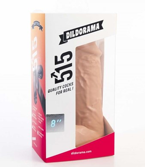 515 Line Sandwich dildo met zuigvoet - lichte huidskleur - EROTIK-SJOP.COM