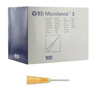 Injectienaald BD Microlance 20G 0,5x25mm oranje