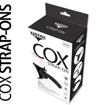 Kiotos Cox Strap-on Deluxe met Dildo 008 22cm zwart