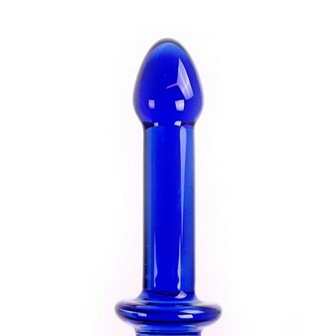 Kiotos glazen Dubbele dildo blauw