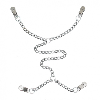 Rimba Tepel-Schaamlip klemmen met ketting - EROTIK-SJOP.COM