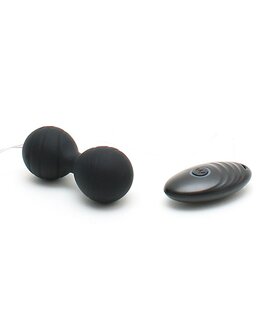 Rimba CANNES oplaadbare vaginaballen met remote control - zwart - EROTIK-SJOP.COM