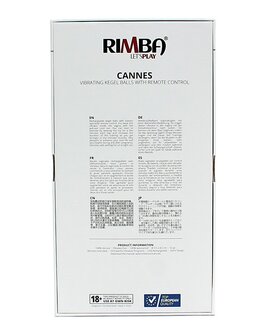 Rimba CANNES oplaadbare vaginaballen met remote control - zwart - EROTIK-SJOP.COM