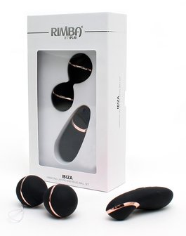 Rimba IBIZA Vibrator Set | clitoris vibrator en vibrerend eitje met remote control - zwart - EROTIK-SJOP.COM