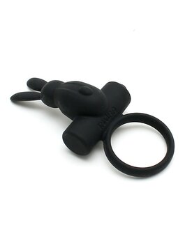 Rimba VIENNA vibrerende cockring met clitoris stimulatie - zwart - EROTIK-SJOP.COM