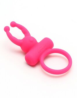 Rimba ROME vibrerende cockring met clitoris stimulatie - roze - EROTIK-SJOP.COM