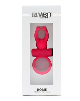 Rimba ROME vibrerende cockring met clitoris stimulatie - roze - EROTIK-SJOP.COM