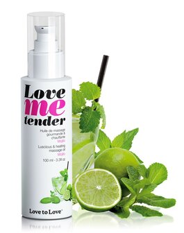 Love me Tender - Verwarmende Massageolie - Mojito