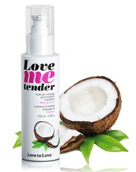 Love me tender verwarmende Massageolie - Coconut