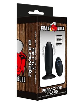 Crazy Bull - Vibrerende Buttplug met afstandsbediening