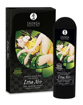 Shunga Sensitizing gel for lovers - Lotus Noir - 60 ml
