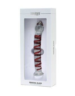 Rimba Sensual Glass Glazen Dildo Ursula - transparant/rood