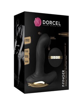 Dorcel - P-Finger - Verwarmende Prostaat Vibrator - Met Afstandsbediening - Zwart