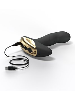 Dorcel Verwarmende Prostaat Vibrator P-FINGER met afstandsbediening - zwart