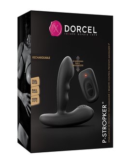 Dorcel Prostaat Vibrator P-STROKER met afstandsbediening - zwart