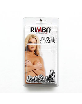 Rimba - Rubber Ringen Tepelklemmen Met Ketting - Verstelbaar