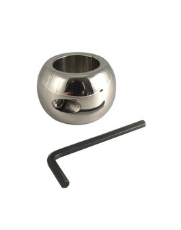 Ball stretcher RVS in donut vorm deelbaar 4 cm hoog - 450 gram