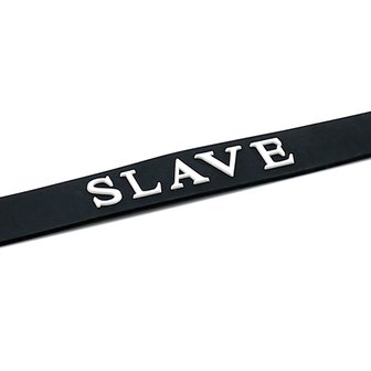 Rimba - Halsbandje Met Tekst SLAVE - Siliconen - Collar