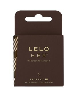 LELO HEX XL Respect Extra Grote Condooms- 3 stuks