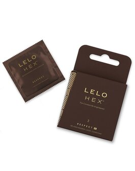 LELO HEX XL Respect Extra Grote Condooms- 3 stuks