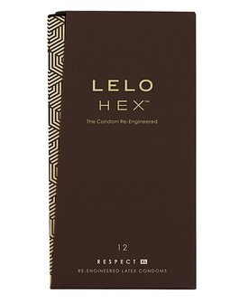 LELO HEX XL Respect Extra Grote Condooms - 12 stuks