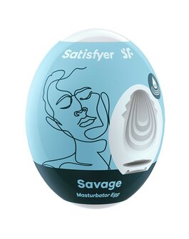 Satisfyer - Mini Masturbator SAVAGE - lichtblauw