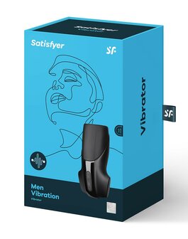 Satisfyer - Men Masturbator Vibrerend - zwart