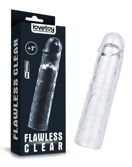 Lovetoy - Flawless - Transparante Penis Sleeve - 19 cm