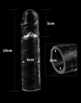 Lovetoy - Flawless - Transparante Penis Sleeve - 19 cm