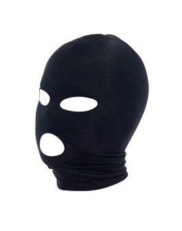 Rimba - SM Hoofdmasker - Hood uit elastische stof Met Gaten Voor ogen En mond