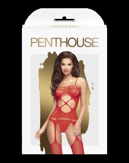Penthouse - Catsuit HOT NIGHTFALL - rood