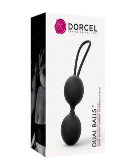 Dorcel Dual balls Vaginale balletjes voor bekkenbodem training - zwart