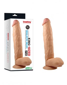 Lovetoy - Grote Dildo Van 28 cm - Lichte Huidskleur