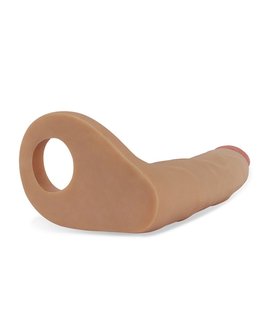 Lovetoy - Voorbinddildo Voor Dubbele Penetratie - Ultrasoft Double - 18 cm