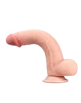 Lovetoy - Dildo Met glijdende huid 23 x 4 cm - Lichte Huidskleur