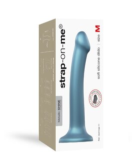 Strap-On-Me Semi-Realistische Mono Density Dildo Metallic Blauw