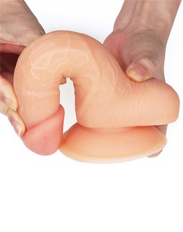 Lovetoy - Easy Strap-on Set Met dildo Van 18 cm - Lichte Huidskleur