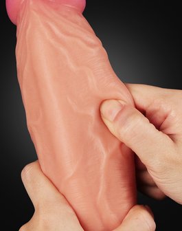 Lovetoy - Realistische XXL Dildo Met Zuignap 25 cm - Lichte Huidskleur