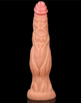 Lovetoy - Realistische XXL Dildo Met aderen 24 cm - Lichte/donkere Huidskleur