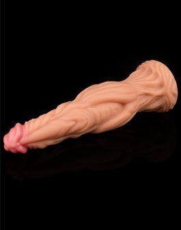 Lovetoy - Realistische XXL Dildo Met aderen 24 cm - Lichte/donkere Huidskleur