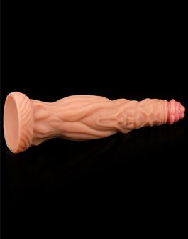 Lovetoy - Realistische XXL Dildo Met aderen 24 cm - Lichte/donkere Huidskleur