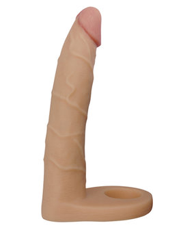 Lovetoy - Voorbinddildo Voor Dubbele Penetratie - Ultrasoft Double - 18 cm