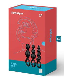Satisfyer - Anaal Plugs Set van 3 - zwart