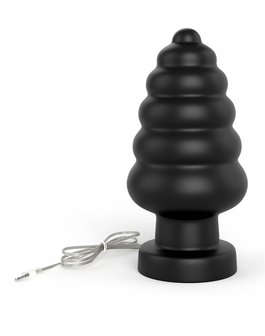 Lovetoy - King Size Vibrerende Buttplug - Anal Cracker - 18 cm - Zwart