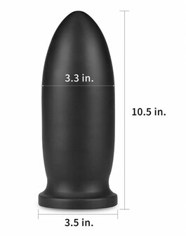 Lovetoy - King Size Buttplug - Anal Bomber - 23 cm - Zwart