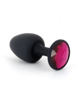 Dorcel Geisha Buttplug met bewegende metalen balletjes en paars kristal - Maat L